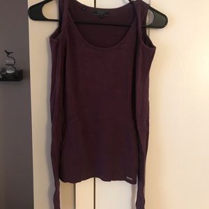 Cold shoulder sweater